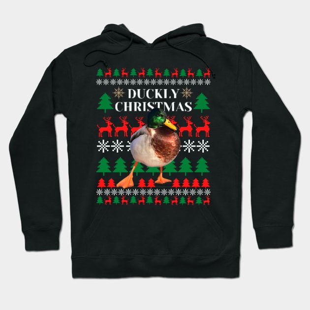 Duckly Christmas Sweater Hoodie by Shirt Vibin